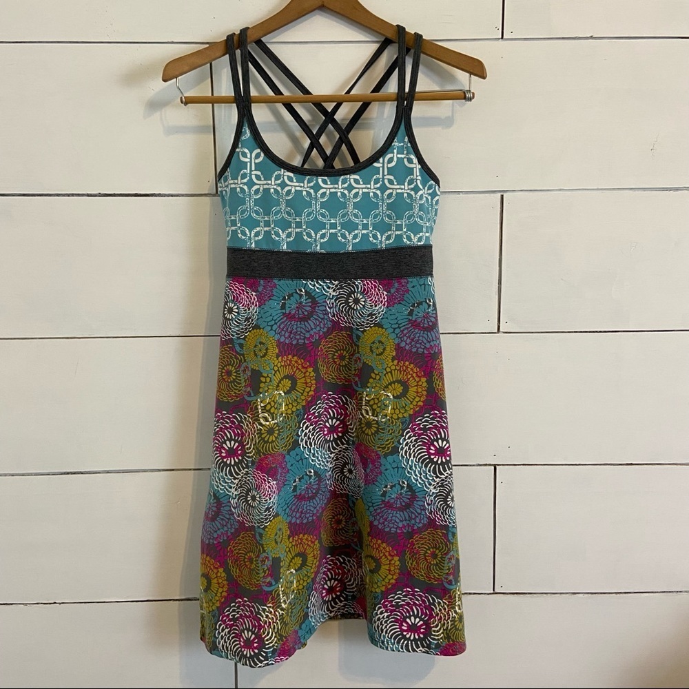 Soybu Crossover Strappy Back Floral Tank Dress. Size XSmall.